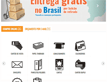 Tablet Screenshot of graficariomega.com.br